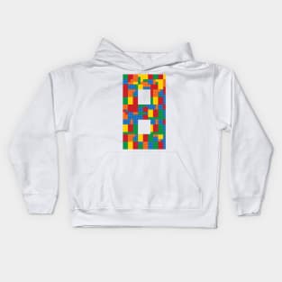 8th Birthday Building Blocks Kids Hoodie